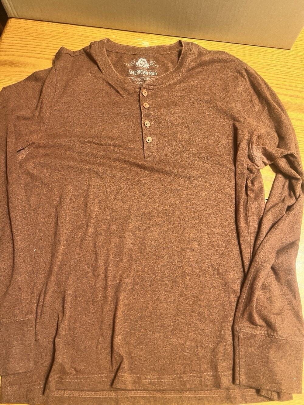 American Rag Men’s Medium Pullover Sweater Cream Mock Neck